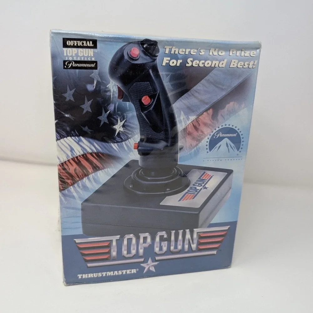 Thrustmaster Top Gun Official vintage 1996 Flight Stick Joystick for PC Unopened